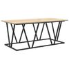 vidaXL Sofabord Sonoma eg 100 x 50 x 40 cm Samlet tr&aelig; og metal