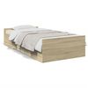 vidaXL sengeramme med skuffer 100x200 cm konstrueret tr&aelig; sonoma-eg
