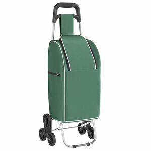 vidaXL Indk&oslash;bsvogn Gr&oslash;n 39,5 x 33 x 93 cm Oxford stof