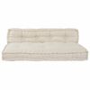 vidaXL Palle Sofa Pude 2 pcs Cremefarvet 120 x 80 x 38 cm Stof