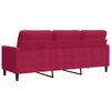 vidaXL 3-personers sofa 180 cm fl&oslash;jl vinr&oslash;d