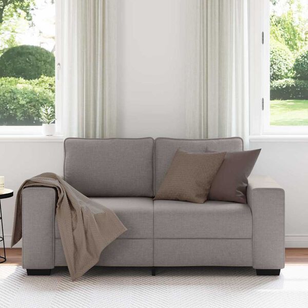 vidaXL 2-personers sofa 160x77x82 cm stof gr&aring;brun