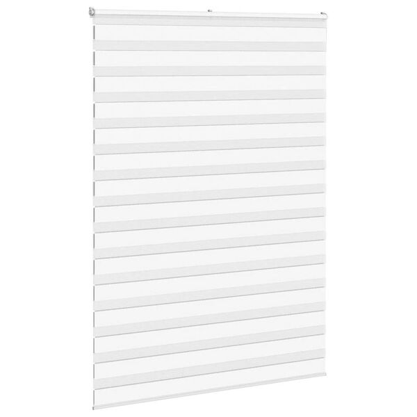 vidaXL zebragardin hvid 165x230 cm stofbredde 160,9 cm polyester