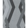 Topchic tapet Graphic Lines Diamonds gr&aring; og sort