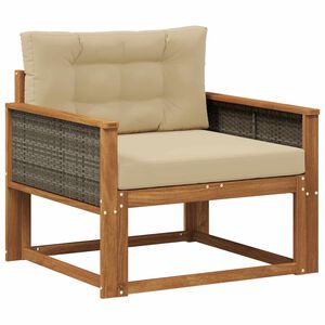 vidaXL Udend&oslash;rs Mellem Sofa Naturfarvet