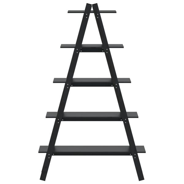 vidaXL A-formet reol med 5 hylder 110x40x180,5 cm massivt fyrretræ