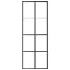 vidaXL skyded&oslash;r 76x205 cm sikkerhedsglas og aluminium sort