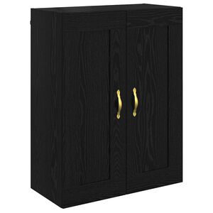 vidaXL V&aelig;gskab Sort eg 69,5 x 34 x 90 cm Konstrueret tr&aelig;