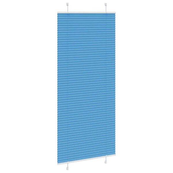 vidaXL Pliss&eacute;gardin Bl&aring; 90x200 cm Stofbredde 89,4 cm Polyester