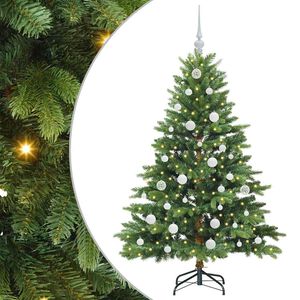 vidaXL Kunstigt juletr&aelig; med 150 LED'er Gr&oslash;n 150 cm PE og PVC