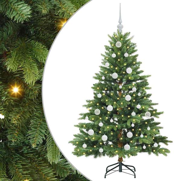 vidaXL Kunstigt juletr&aelig; med 150 LED'er Gr&oslash;n 150 cm PE og PVC