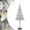 vidaXL Juletr&aelig; med 150 LED'er med stativ Hvid 120 cm PE og St&aring;l
