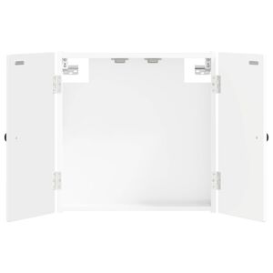 vidaXL Dartboard Skab EDE Hvid h&oslash;jglans 52,5 x 10,5 x 53,5 cm