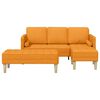 vidaXL Sofa S&aelig;t med pude 2 pcs M&oslash;rk Gul Polyester