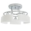 vidaXL loftslampe med ellipseformet glasskygge 5 E14-p&aelig;rer 200 W