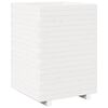 vidaXL plantekasse 50x50x72,5 cm massivt fyrretr&aelig; hvid