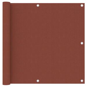 vidaXL altanafsk&aelig;rmning 90x300 cm oxfordstof terrakotta