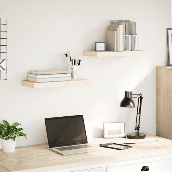 vidaXL v&aelig;ghylder 2 stk. 50x23,5x4 cm konstrueret tr&aelig;