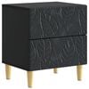 vidaXL Sengebord Sort 43 x 34,5 x 48 cm Konstrueret tr&aelig;