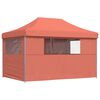 vidaXL Party Tent Terrakotta 279 x 410 x 315 cm Oxford stof
