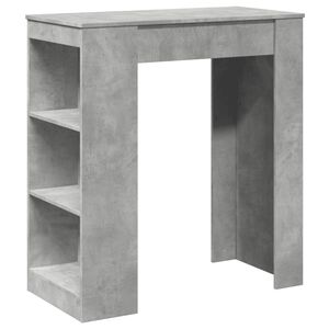 vidaXL barbord med stativer 95x47x103,5 cm konstrueret tr&aelig; betongr&aring;