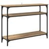 vidaXL Konsolbord Artisan Egetr&aelig; 100 x 29 x 75 cm Konstrueret tr&aelig;
