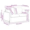 vidaXL Sofa Lyser&oslash;d Samlede dimensioner: 138 x 78 x 80 cm (B x D x H)