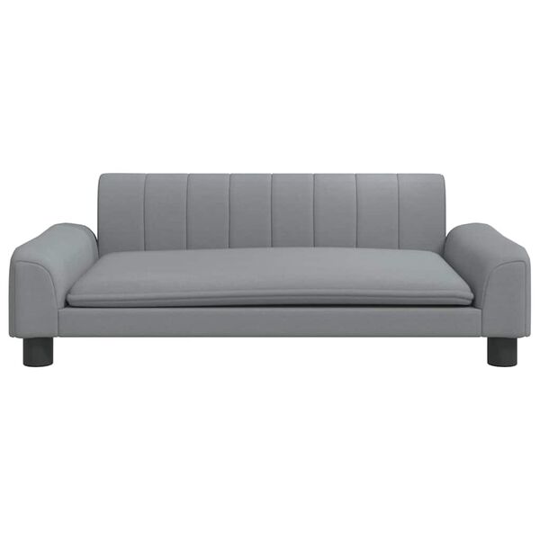 vidaXL sofa til b&oslash;rn 90x53x30 cm stof lysegr&aring;