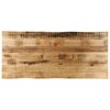 vidaXL bordplade 140x60x3,8 cm naturlig kant massivt ru mangotr&aelig;