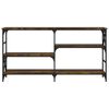 vidaXL konsolbord 150x29x76,5 cm konstrueret træ røget egetræsfarve