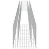vidaXL gabion-h&oslash;jbed 450x50x50 cm galvaniseret st&aring;l