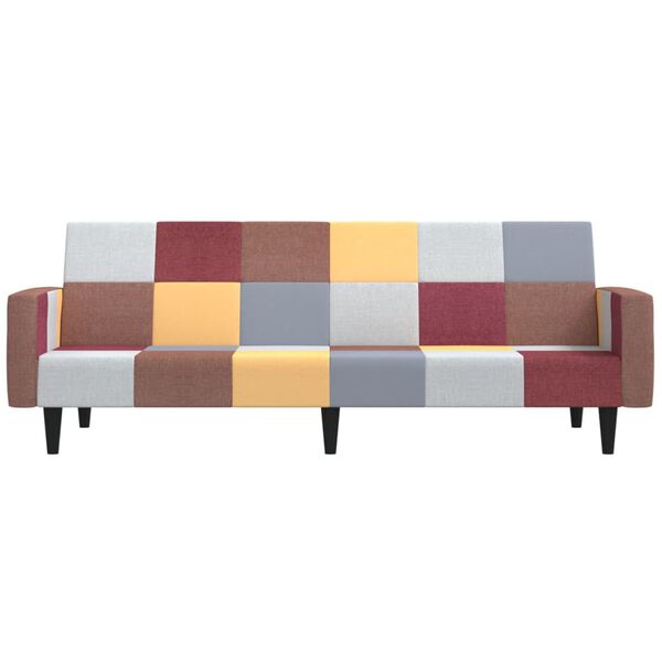vidaXL 2-personers sovesofa stof