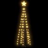 vidaXL kegleformet juletr&aelig; 84 LED'er 50x150 cm varmt hvidt lys