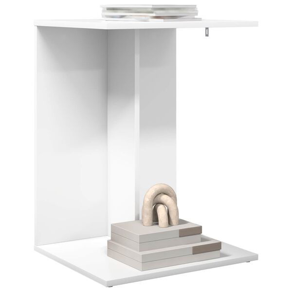 vidaXL Sidebord Hvid 45 x 40 x 62,5 cm Konstrueret tr&aelig;