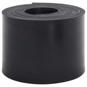 vidaXL gummikant til sneplov 300x15x1 cm sort