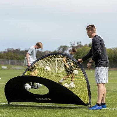 SKLZ pop-up fodboldmål med præcisionsdug 183x122 cm sort