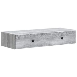 vidaXL V&aelig;gh&aelig;ngt Sideskab Gr&aring; sonoma-eg 87,5 x 34,5 x 17 cm