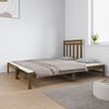 vidaXL daybed med udtræk 2x(90x190) cm massivt fyrretræ gyldenbrun