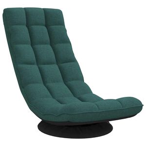 vidaXL drejelig gulvstol 70x51x79 cm stof mørkegrøn