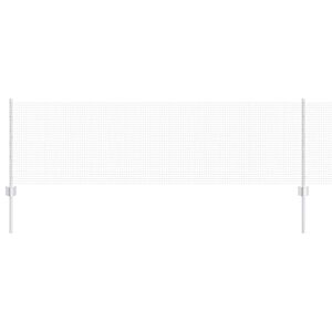 vidaXL Hegn med post S&oslash;lv 0,6 x 10 m St&aring;l