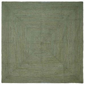 vidaXL Omr&aring;de t&aelig;ppe Olivengr&oslash;n 200 x 200 cm Jute