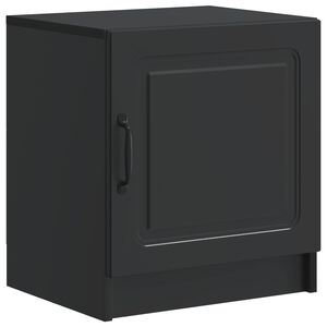 vidaXL Natskab Sort 43 x 34,5 x 47 cm Konstrueret tr&aelig;