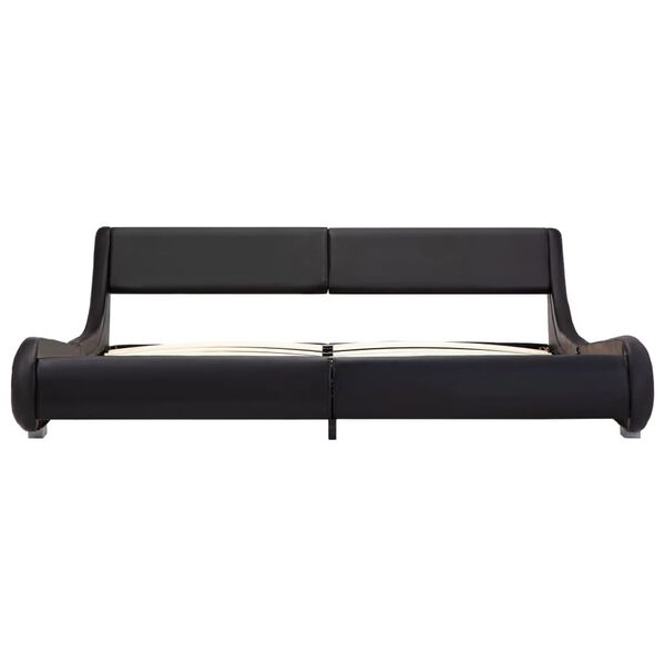 vidaXL sengestel 180 x 200 cm kunstl&aelig;der sort