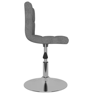 vidaXL drejelige spisebordsstole 6 stk. stof lysegrå