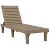 vidaXL liggestol 155x58x83 cm polypropylen lysebrun