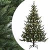 vidaXL Kunstigt Hinged Juletr&aelig; 120 cm 150 LED'er Varm hvid