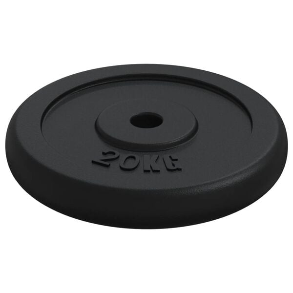 vidaXL v&aelig;gtskive 20 kg st&oslash;bejern