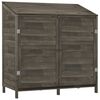vidaXL haveskur 102x52x112 cm massivt grantr&aelig; antracitgr&aring;
