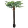 vidaXL kunstig f&oslash;nikspalme med potte 215 cm gr&oslash;n