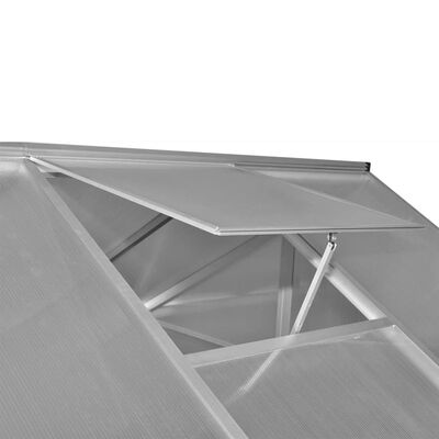 vidaXL drivhus 3,46 m² forstærket aluminium
